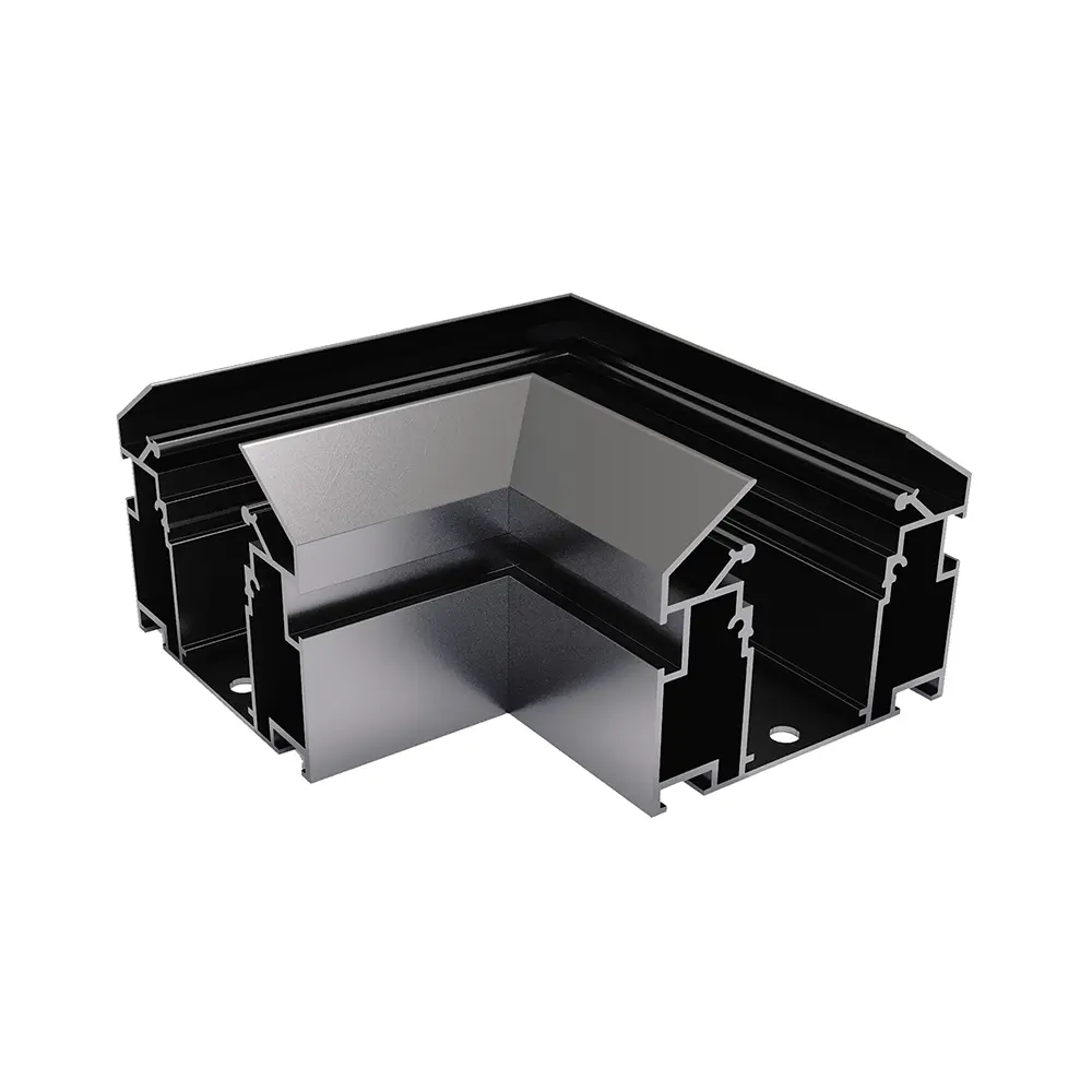 Фото 2 Коннектор St Luce St046.599.00 угловой жесткий для соединения трековых шинопроводов однофазный цвет черный