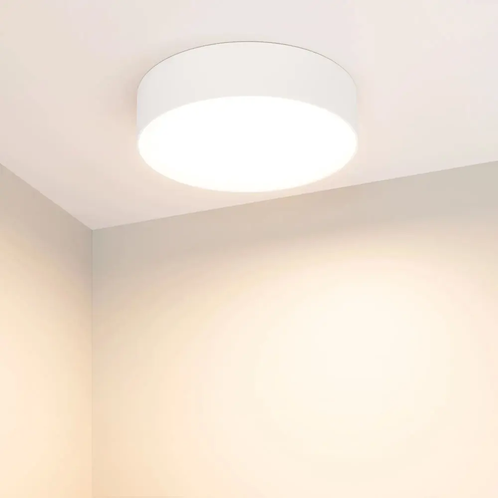 Фото 2 Светильник настенно-потолочный светодиодный Arlight Rondo 6 м² теплый белый (желтый) свет цвет белый Фото 2 Светильник настенно-потолочный светодиодный Arlight Rondo 6 м² теплый белый (желтый) свет цвет белый