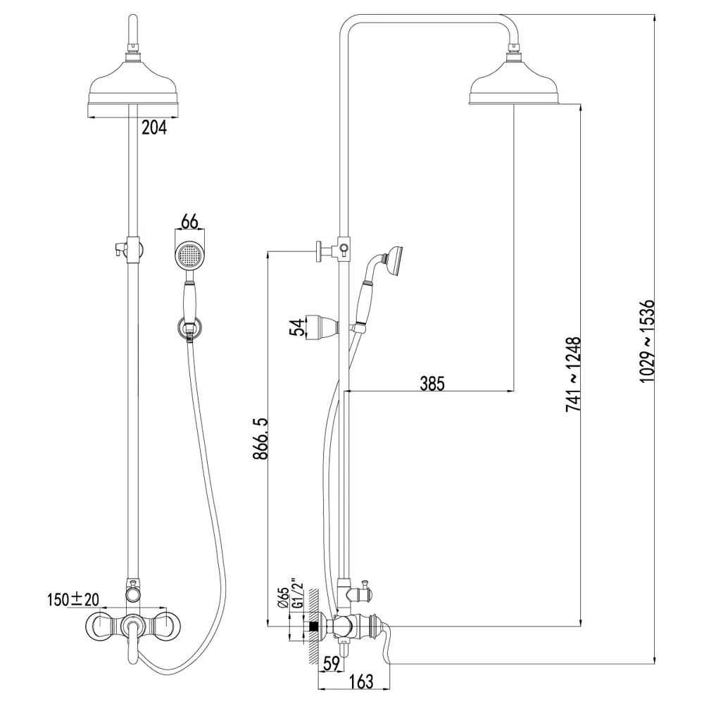 Фото 2 Душевая стойка lemark Brava LM4760G Фото 2 Душевая стойка lemark Brava LM4760G