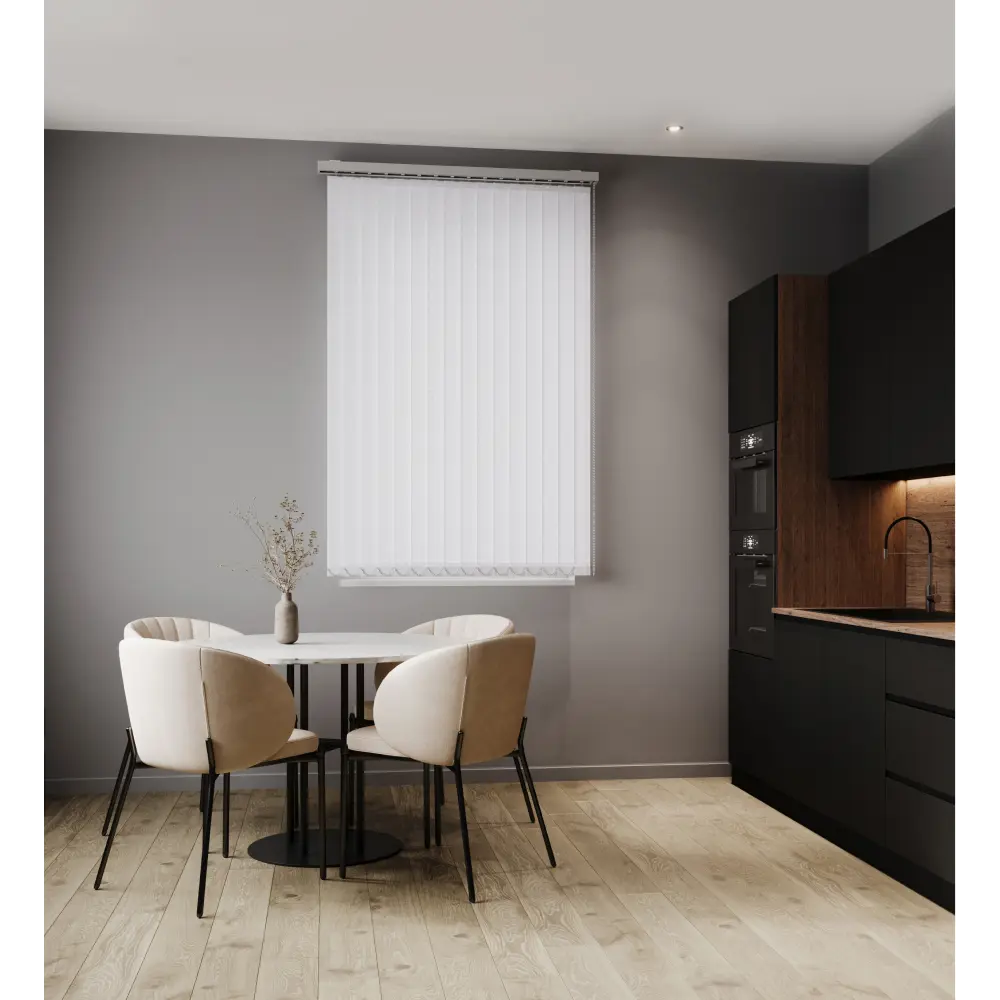 Фото Комплект вертикальных жалюзи Унистайл Vzhblbel 130x280 см алюминий цвет белый глянец Фото Комплект вертикальных жалюзи Унистайл Vzhblbel 130x280 см алюминий цвет белый глянец