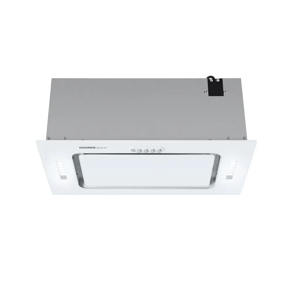 Фото 4 Встраиваемая вытяжка Homsair Crocus Push 52 Glass White 51.8 см цвет белый Фото 4 Встраиваемая вытяжка Homsair Crocus Push 52 Glass White 51.8 см цвет белый