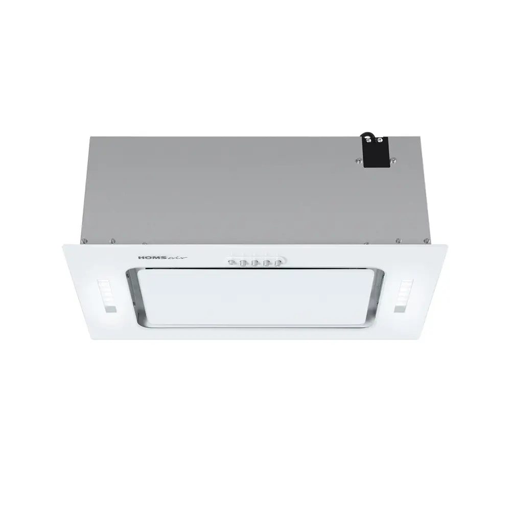 Фото 3 Встраиваемая вытяжка Homsair Crocus Push 52 Glass White 51.8 см цвет белый Фото 3 Встраиваемая вытяжка Homsair Crocus Push 52 Glass White 51.8 см цвет белый