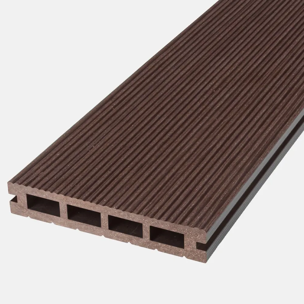 Фото 2 Террасная доска ДПК Deck ecology цвет шоколад 2000x150x26мм двусторонний вельвет 1.2м² 4шт Фото 2 Террасная доска ДПК Deck ecology цвет шоколад 2000x150x26мм двусторонний вельвет 1.2м² 4шт
