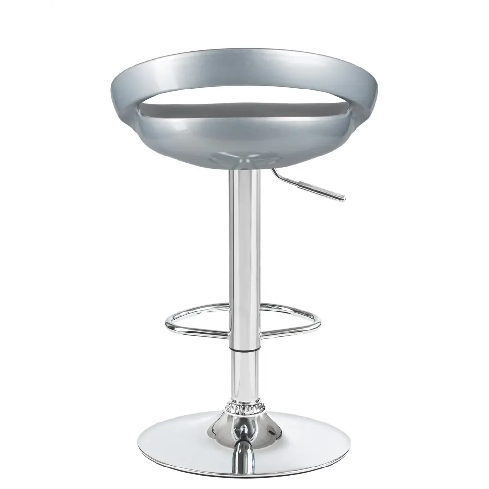 Фото 3 Барный стул Dobrin Disco LM 47x100x44 см ABS-пластик цвет серебряный Фото 3 Барный стул Dobrin Disco LM 47x100x44 см ABS-пластик цвет серебряный