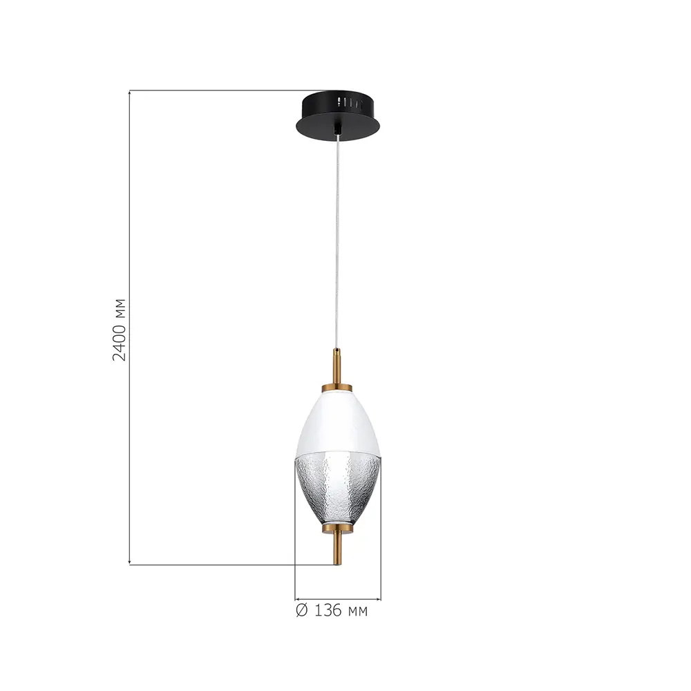 Фото 2 Светильник подвесной светодиодный St luce Ice Sl6130.403.06 3 м² теплый белый (желтый) свет цвет черный Фото 2 Светильник подвесной светодиодный St luce Ice Sl6130.403.06 3 м² теплый белый (желтый) свет цвет черный