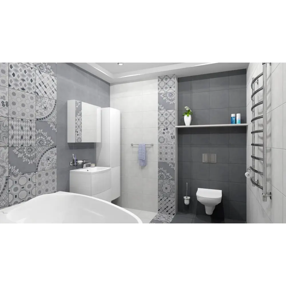 Фото Керамогранит Kerama marazzi SG912900N 30x30см 1.44 м² цвет серый светлый, цена за упаковку Фото Керамогранит Kerama marazzi SG912900N 30x30см 1.44 м² цвет серый светлый, цена за упаковку
