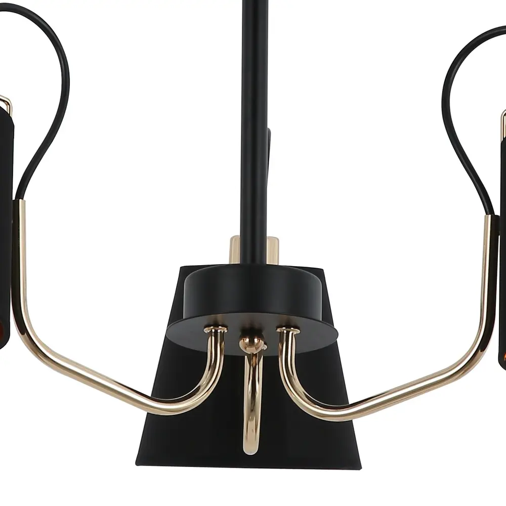 Фото 4 Люстра на штанге Illumico Нет Il6120-3cou-79 bk gd 3 лампа 6 м² цвет черный