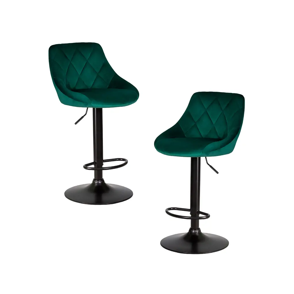 Фото 3 Барный стул Dobrin Logan black lm-5007 45.5x106x48 см цвет зеленый 2 шт Фото 3 Барный стул Dobrin Logan black lm-5007 45.5x106x48 см цвет зеленый 2 шт