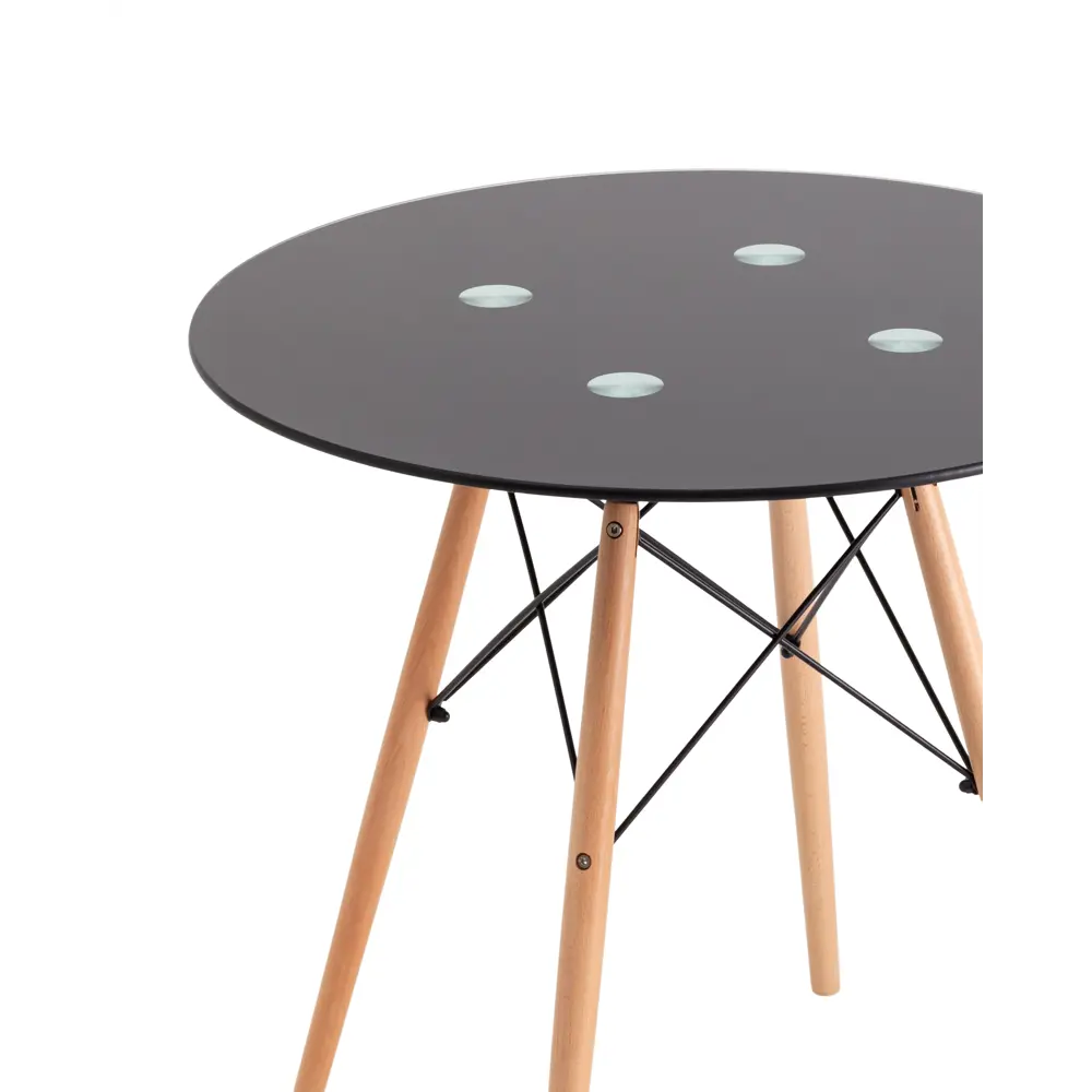 Фото 3 Кухонный стол круглый Стул груп Eames dsw d80 0x80 см мдф цвет серый Фото 3 Кухонный стол круглый Стул груп Eames dsw d80 0x80 см мдф цвет серый