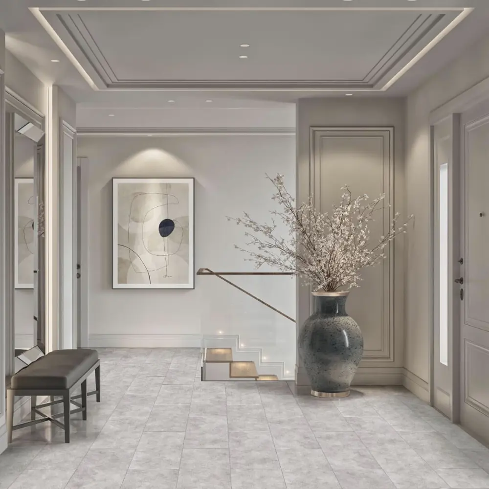 Фото SPC плитка Royce Qvadro Бетон Джос 42 класс толщина 4 мм 1.80 м², цена за упаковку Фото SPC плитка Royce Qvadro Бетон Джос 42 класс толщина 4 мм 1.80 м², цена за упаковку