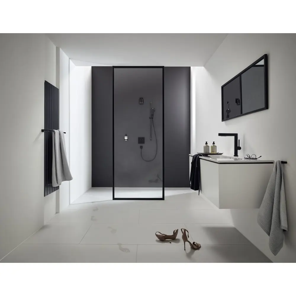 Фото 7 Термостатический смеситель для душа Hansgrohe 15763670 HG Select, матовый черный Фото 7 Термостатический смеситель для душа Hansgrohe 15763670 HG Select, матовый черный