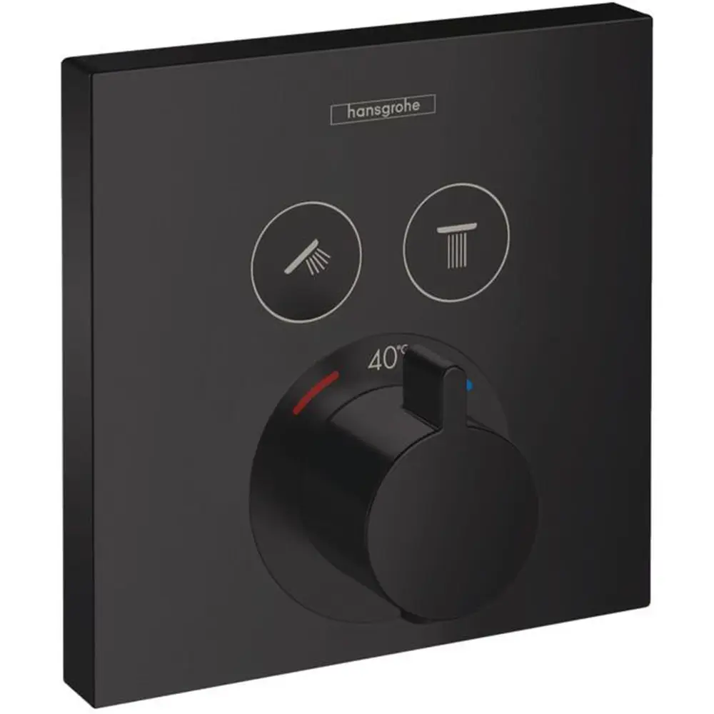 Фото 2 Термостатический смеситель для душа Hansgrohe 15763670 HG Select, матовый черный Фото 2 Термостатический смеситель для душа Hansgrohe 15763670 HG Select, матовый черный