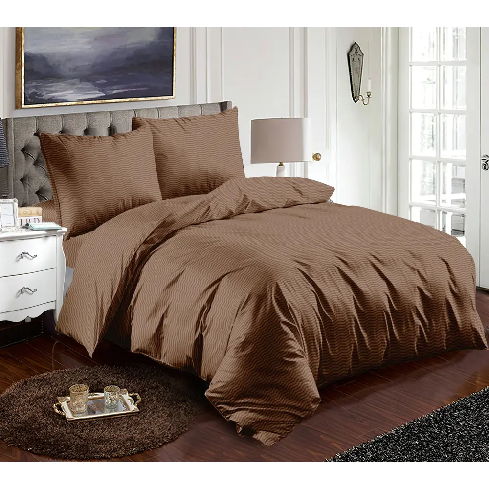 Фото Комплект постельного белья Tango Dream Fly евро полисатин наволочки 50x70 - 2 шт коричневый DF03-528