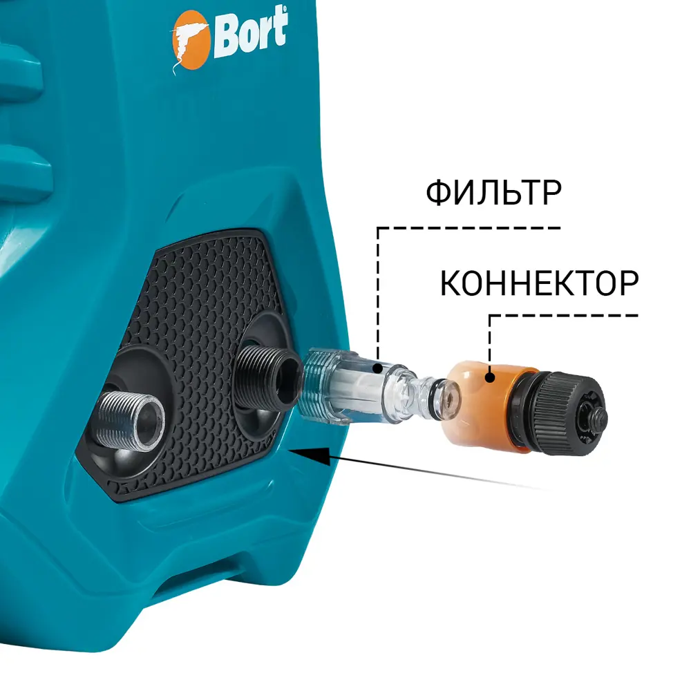 Фото 5 Мойка высокого давления Bort BHR-2000M-Pro, 120 бар, 450 л/ч Фото 5 Мойка высокого давления Bort BHR-2000M-Pro, 120 бар, 450 л/ч
