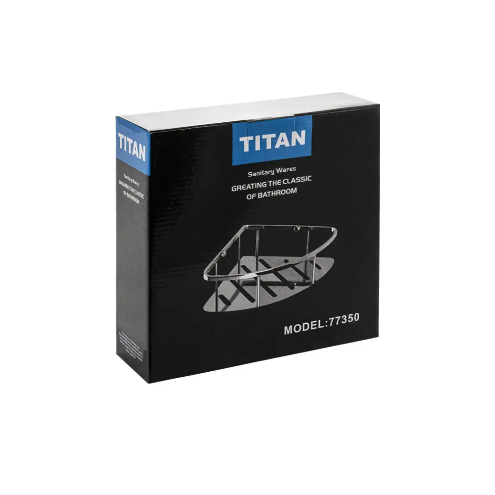 Фото 4 Полка для ванной комнаты Titan 77350 нержавеющая сталь 22x29 см Фото 4 Полка для ванной комнаты Titan 77350 нержавеющая сталь 22x29 см
