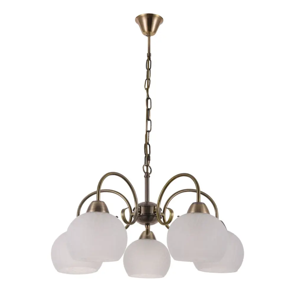 Фото Люстра потолочная ARTE LAMP MARGO 5 ламп 15 м² цвет коричневый Фото Люстра потолочная ARTE LAMP MARGO 5 ламп 15 м² цвет коричневый