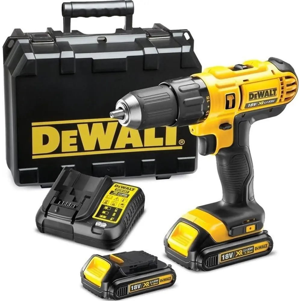 Фото Дрель-шуруповерт аккумуляторная ударная Dewalt DCD776S2-ZA, 18 В Li-Ion 1x1.5 Ач Фото Дрель-шуруповерт аккумуляторная ударная Dewalt DCD776S2-ZA, 18 В Li-Ion 1x1.5 Ач