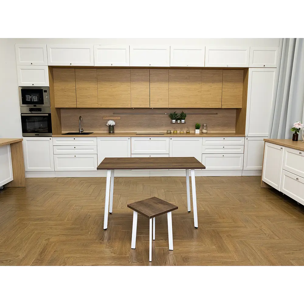 Фото 2 Кухонный стол Diko Loft Delight Dining 140х70х75 см цвет дуб бронза Фото 2 Кухонный стол Diko Loft Delight Dining 140х70х75 см цвет дуб бронза