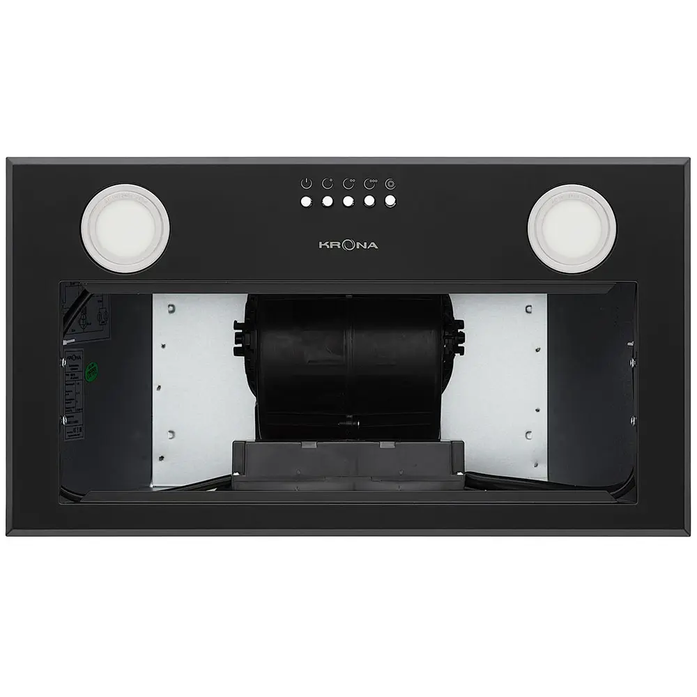 Фото 3 Встраиваемая вытяжка Krona Adel 600 black pb 60 см (ширина шкафа) цвет черный Фото 3 Встраиваемая вытяжка Krona Adel 600 black pb 60 см (ширина шкафа) цвет черный