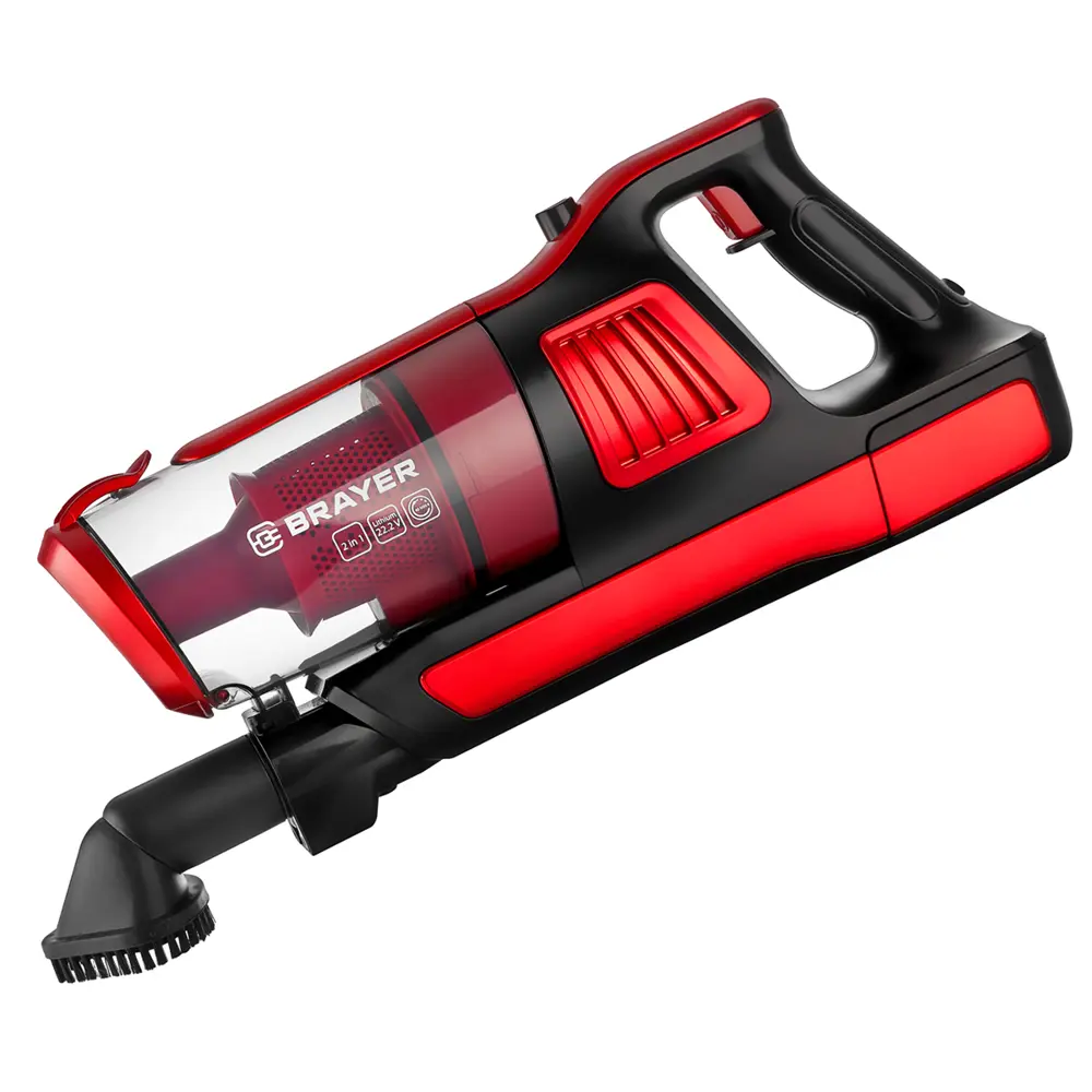 Фото 5 Пылесос вертикальный Brayer 4260br 0.6 л 120 Вт цвет красный, черный Фото 5 Пылесос вертикальный Brayer 4260br 0.6 л 120 Вт цвет красный, черный