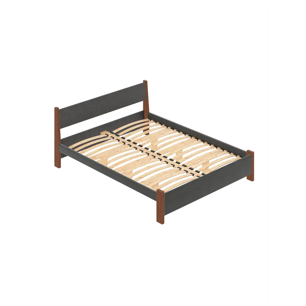 Фото Кровать Solarius Мишка орто основание 130x80x210см дерево цвет темно-серый/темный дуб Фото Кровать Solarius Мишка орто основание 130x80x210см дерево цвет темно-серый/темный дуб