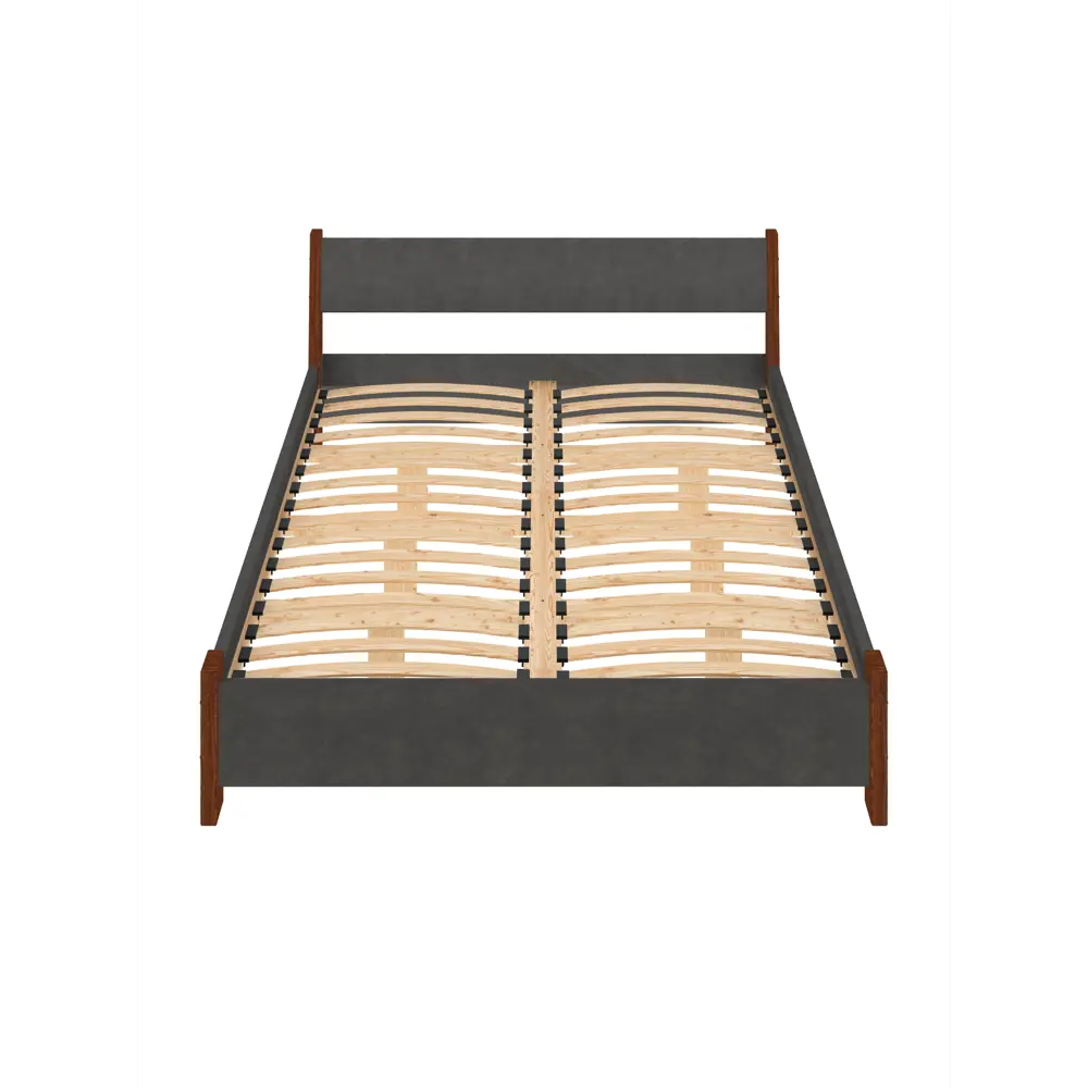 Фото 3 Кровать Solarius Мишка орто основание 130x80x210см дерево цвет темно-серый/темный дуб Фото 3 Кровать Solarius Мишка орто основание 130x80x210см дерево цвет темно-серый/темный дуб