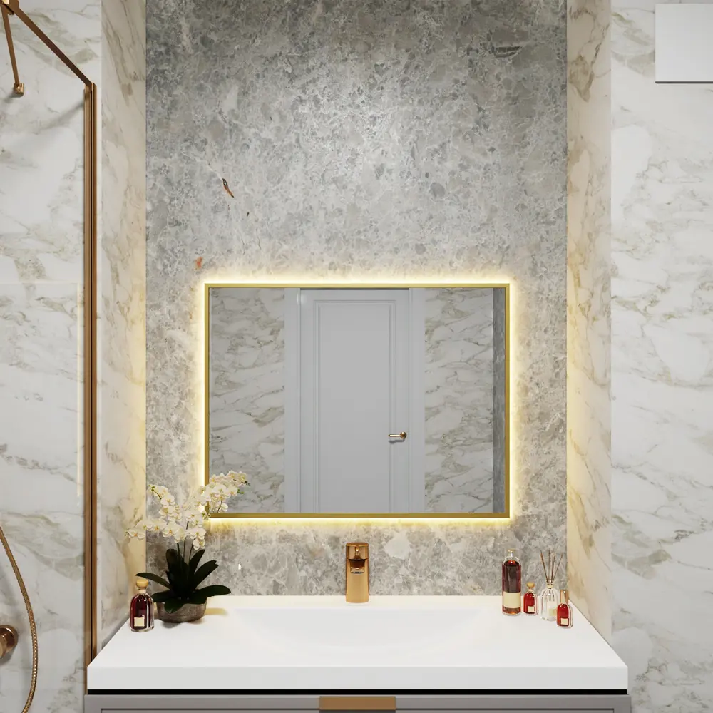 Фото Зеркало со встроенной подсветкой One mirror 8060зст 60x80 см
