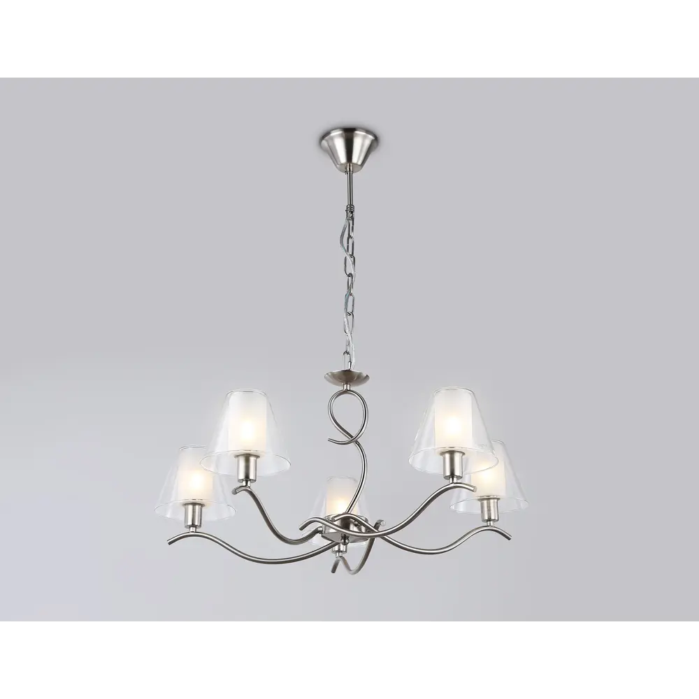 Фото 4 Люстра подвесная Ambrella light High light Lh57081 5 ламп 20 м² цвет белый матовый, никель Фото 4 Люстра подвесная Ambrella light High light Lh57081 5 ламп 20 м² цвет белый матовый, никель
