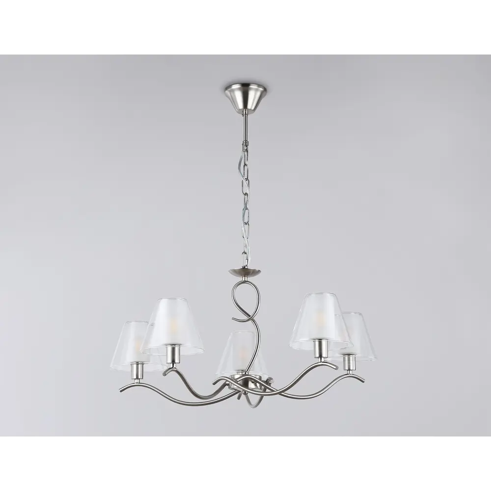 Фото 5 Люстра подвесная Ambrella light High light Lh57081 5 ламп 20 м² цвет белый матовый, никель Фото 5 Люстра подвесная Ambrella light High light Lh57081 5 ламп 20 м² цвет белый матовый, никель
