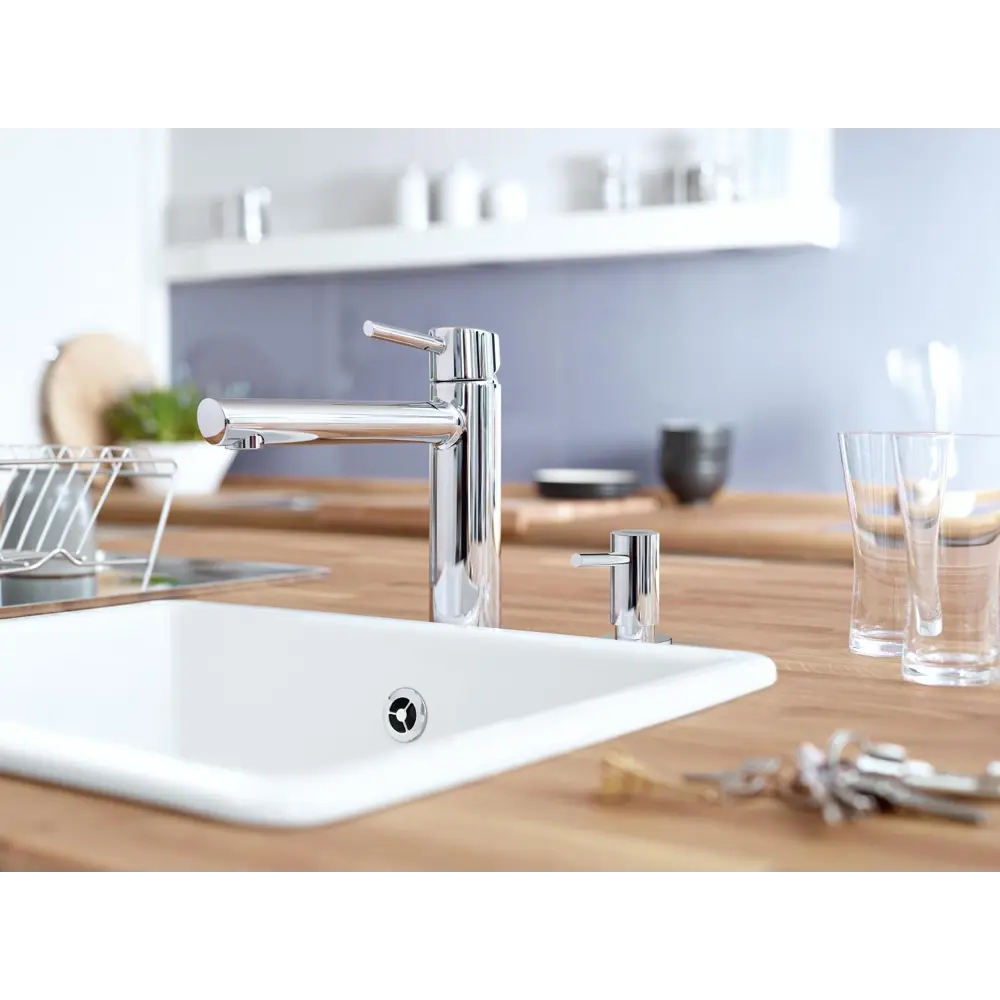 Фото 9 Дозатор жидкого мыла Grohe Cosmopolitan встраиваемый в столешницу хром 40535000 Фото 9 Дозатор жидкого мыла Grohe Cosmopolitan встраиваемый в столешницу хром 40535000