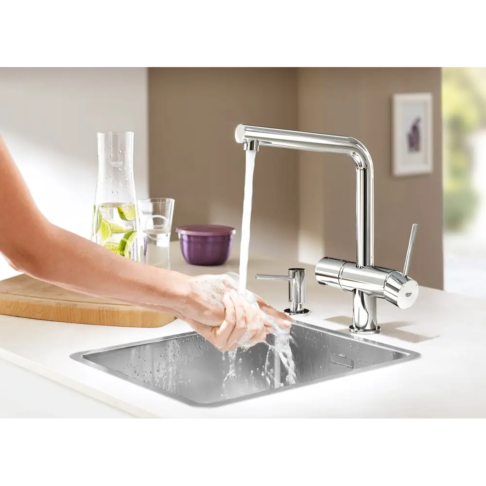 Фото 8 Дозатор жидкого мыла Grohe Cosmopolitan встраиваемый в столешницу хром 40535000 Фото 8 Дозатор жидкого мыла Grohe Cosmopolitan встраиваемый в столешницу хром 40535000