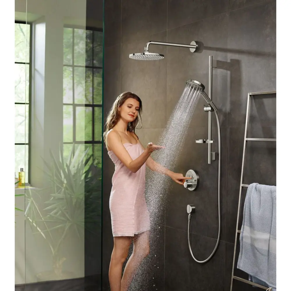 Фото 7 Смеситель для душа Hansgrohe ShowerSelect S 15743000 термостат цвет хром Фото 7 Смеситель для душа Hansgrohe ShowerSelect S 15743000 термостат цвет хром