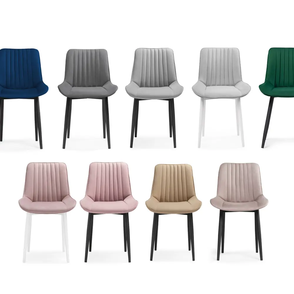 Фото 8 Стул Notta 502104 47x82x56 см велюр цвет серый Фото 8 Стул Notta 502104 47x82x56 см велюр цвет серый