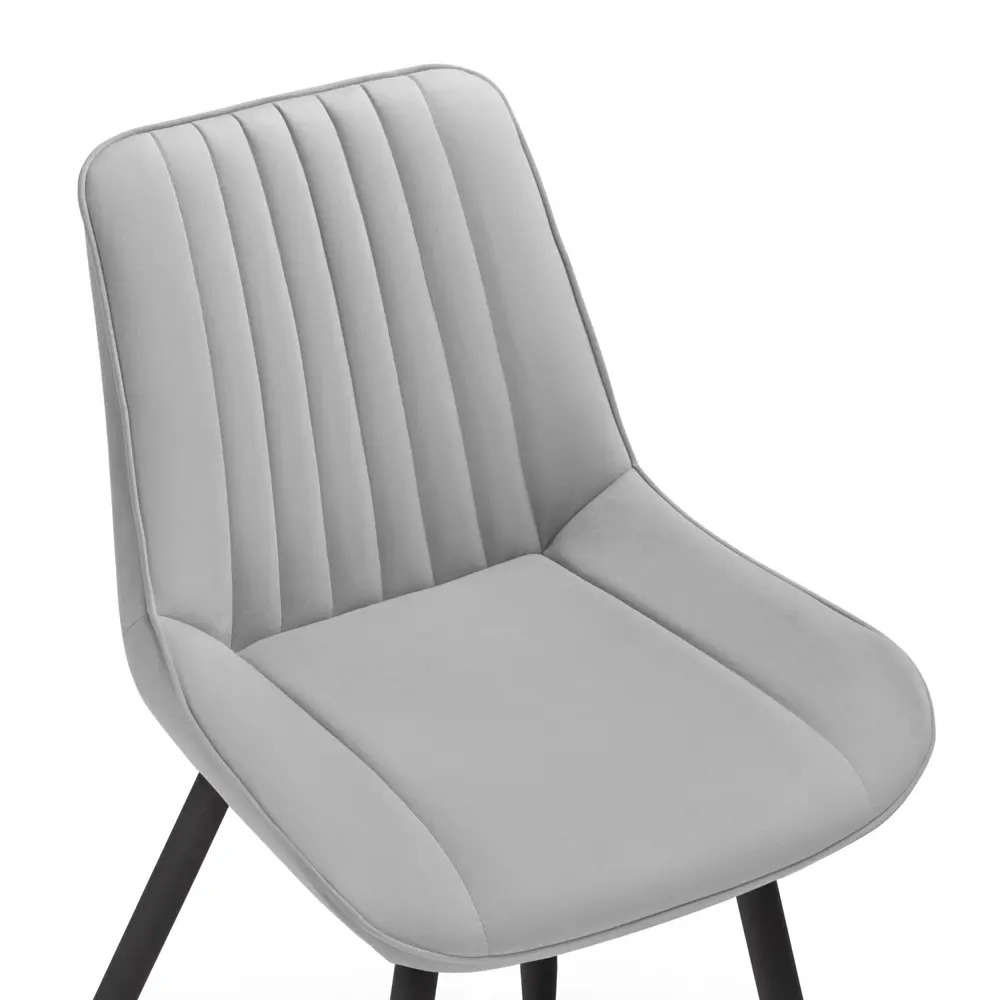 Фото 6 Стул Notta 502104 47x82x56 см велюр цвет серый Фото 6 Стул Notta 502104 47x82x56 см велюр цвет серый