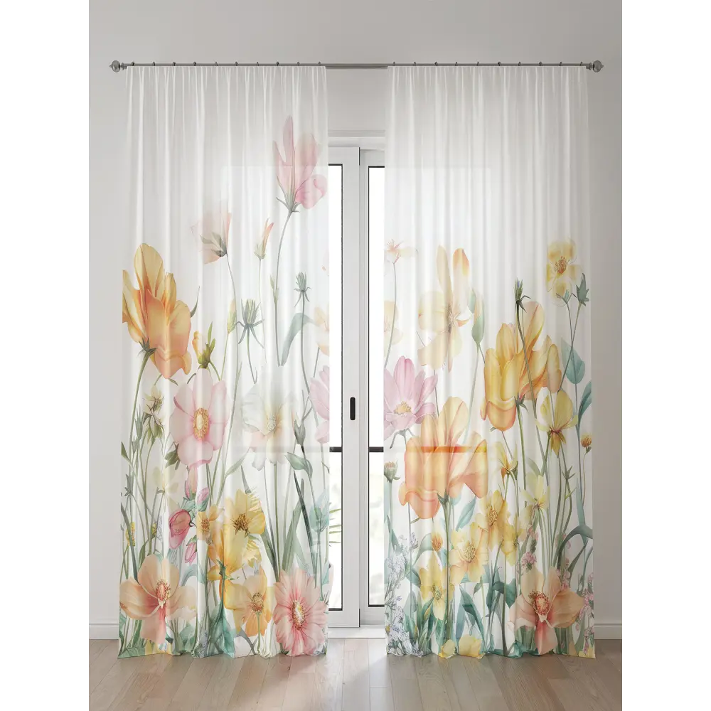 Фото Тюль Comfy Way Алоуна - 175 CW580175-240 150x240 см на шторной ленте цвет белый 2 шт Фото Тюль Comfy Way Алоуна - 175 CW580175-240 150x240 см на шторной ленте цвет белый 2 шт