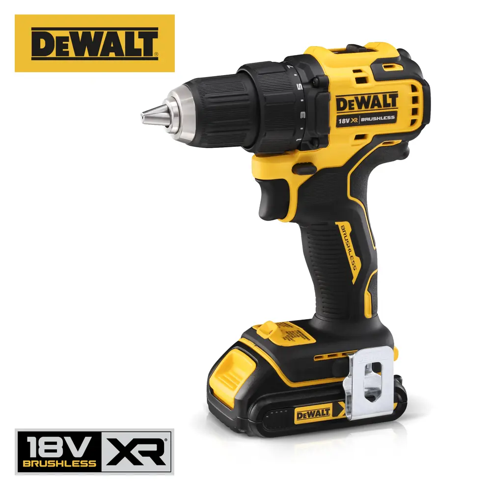 Фото 3 Дрель-шуруповерт аккумуляторная бесщёточная Dewalt DCD708S2T-QW, 18 В Li-Ion 2x1.5 Ач Фото 3 Дрель-шуруповерт аккумуляторная бесщёточная Dewalt DCD708S2T-QW, 18 В Li-Ion 2x1.5 Ач