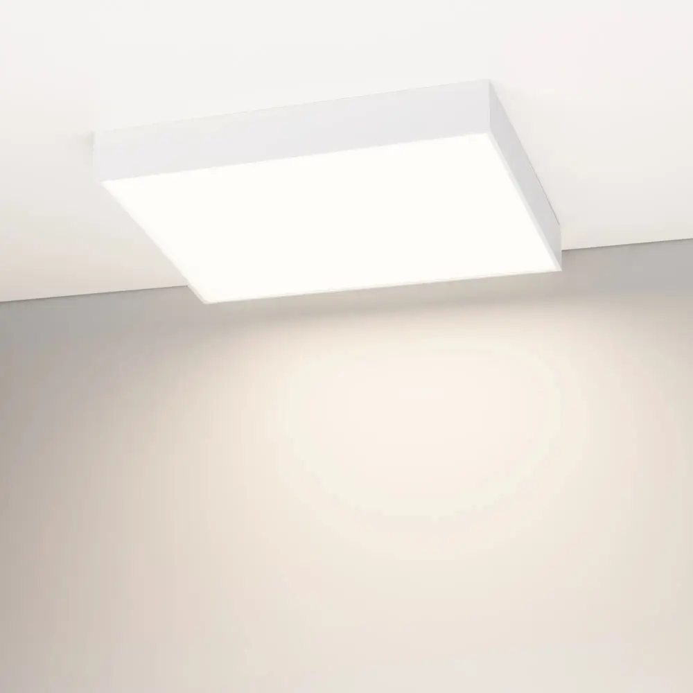 Фото 3 Светильник настенно-потолочный светодиодный Arlight Quadro 15 м² нейтральный белый свет цвет белый Фото 3 Светильник настенно-потолочный светодиодный Arlight Quadro 15 м² нейтральный белый свет цвет белый