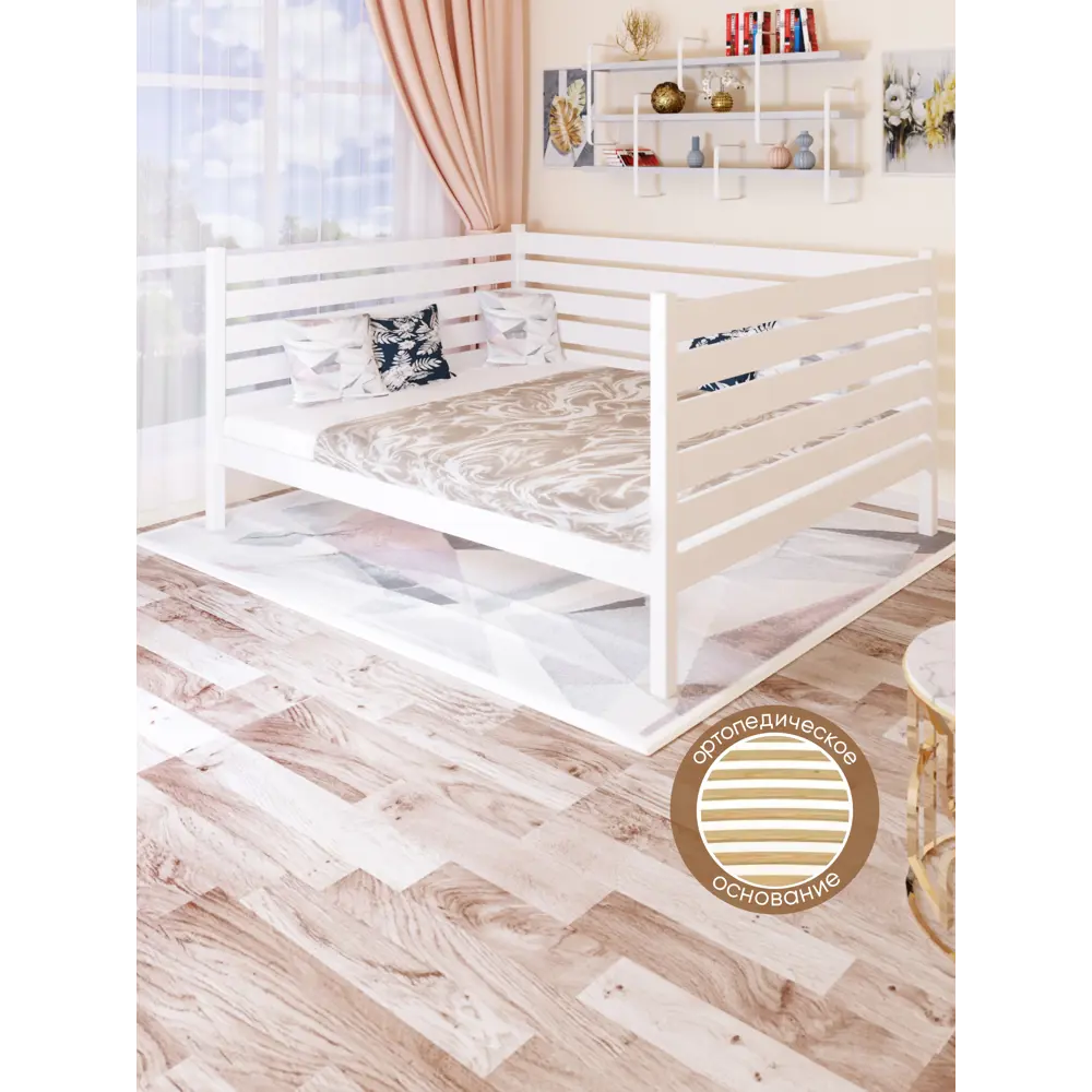 Фото 3 Кровать Solarius Tahta-spin160-170bel-orto 170 x 101 x 180 см сосна цвет белый Фото 3 Кровать Solarius Tahta-spin160-170bel-orto 170 x 101 x 180 см сосна цвет белый