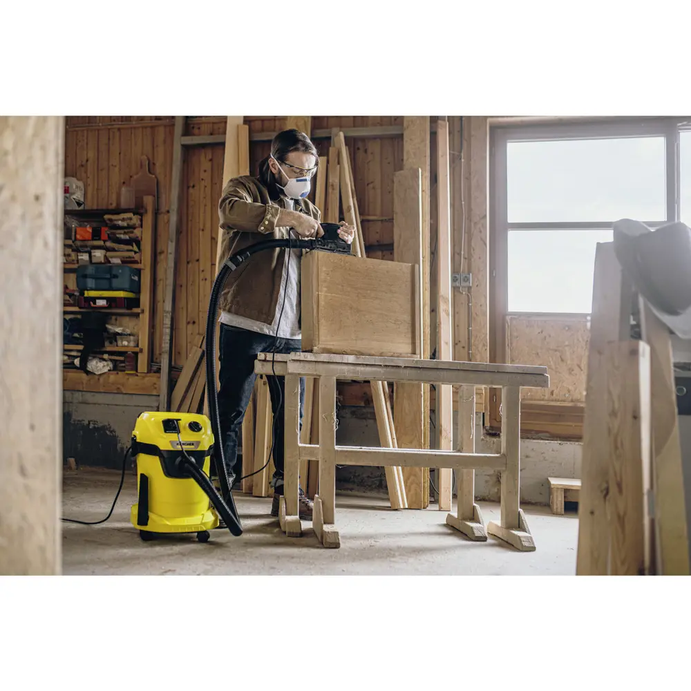 Фото 6 Пылесос строительный Karcher WD 3 P V-17/4/20, 1000 Вт, 17 л Фото 6 Пылесос строительный Karcher WD 3 P V-17/4/20, 1000 Вт, 17 л