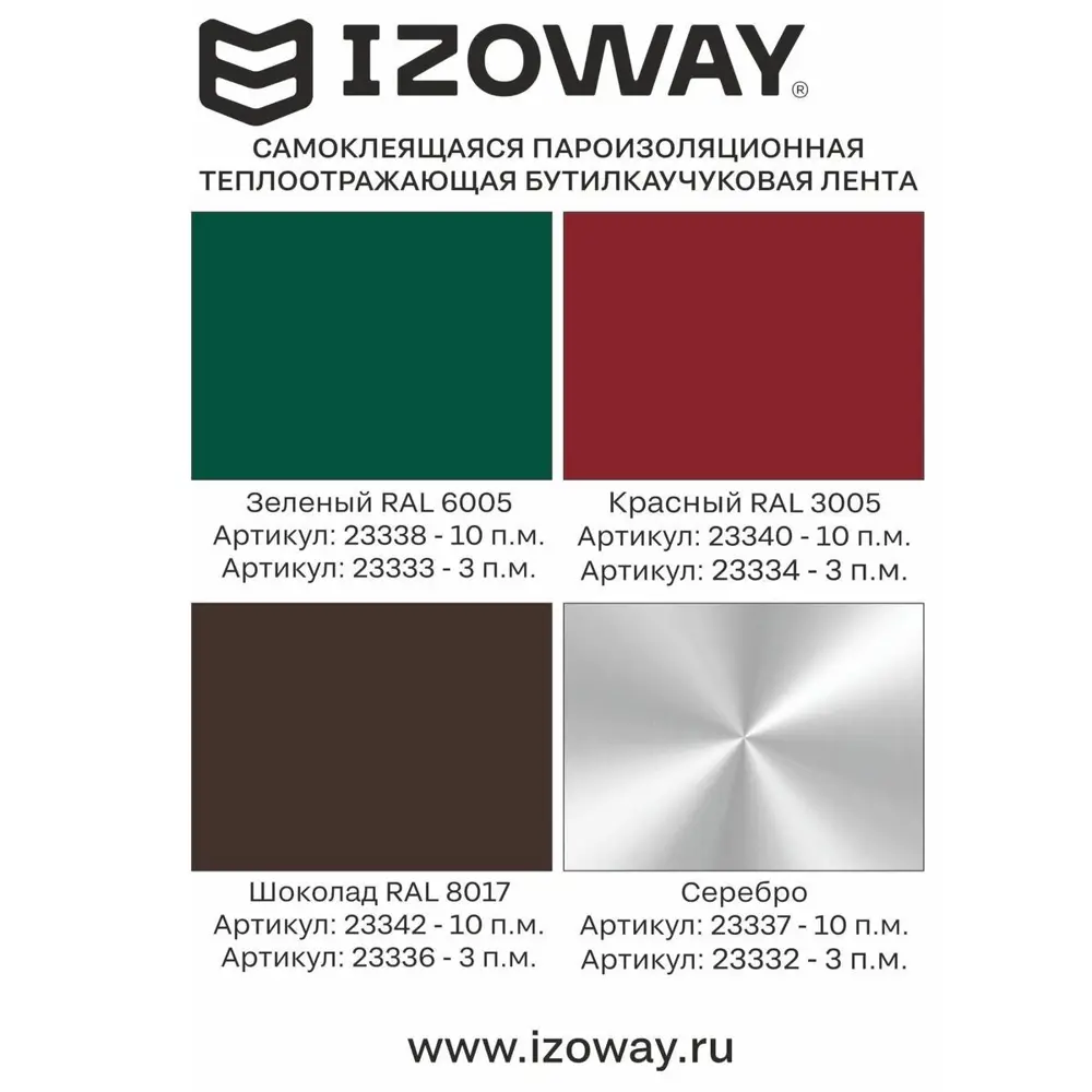 Фото 7 Лента герметизирующая Izoway 100 мм x 0.6 мм x 10 цвет графит Фото 7 Лента герметизирующая Izoway 100 мм x 0.6 мм x 10 цвет графит