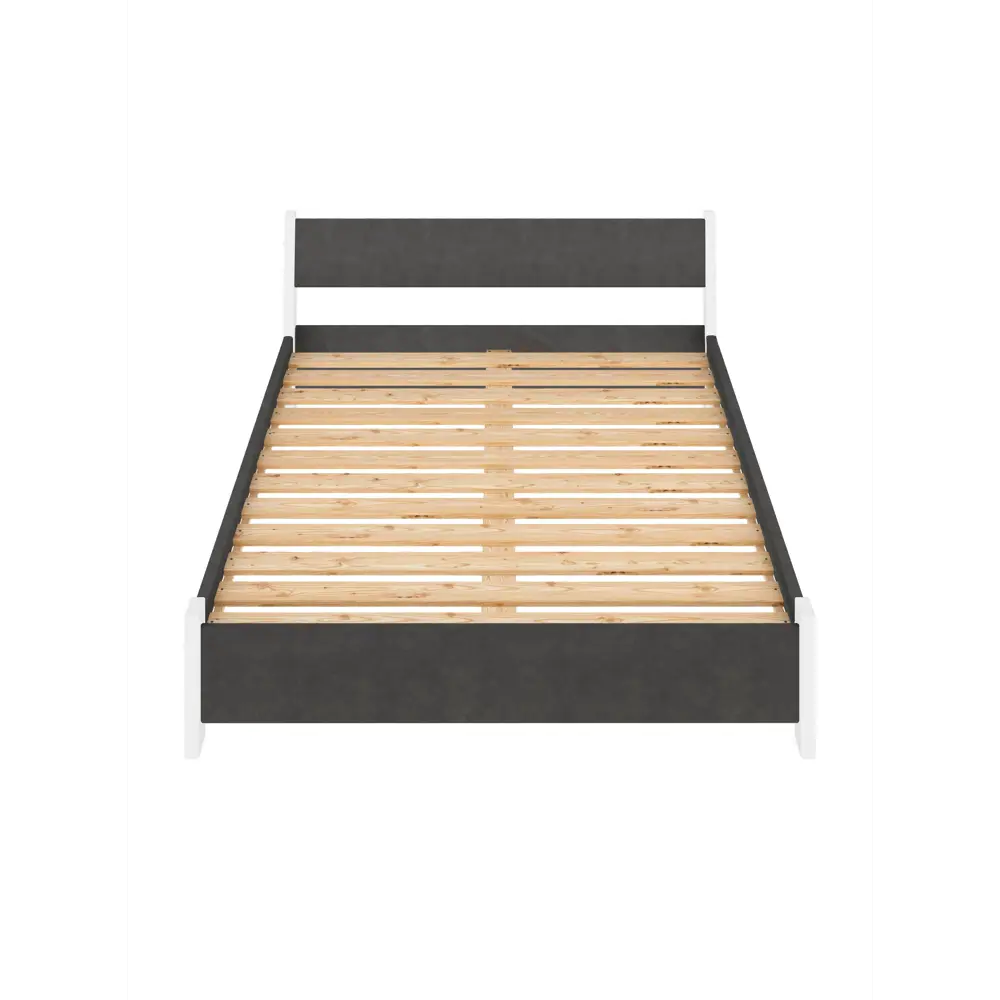 Фото 3 Кровать Solarius Мишка реечное основание 170x80x210см дерево цвет темно-серый/белый Фото 3 Кровать Solarius Мишка реечное основание 170x80x210см дерево цвет темно-серый/белый