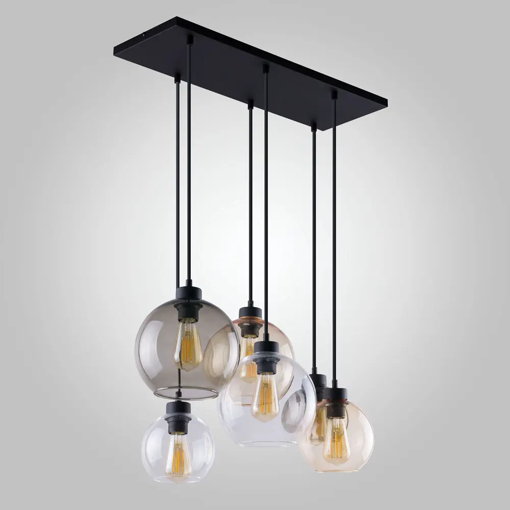 Фото 3 Светильник подвесной в стиле лофт TK LIGHTING 2164 Cubus 6 ламп 24 м² цвет черный Фото 3 Светильник подвесной в стиле лофт TK LIGHTING 2164 Cubus 6 ламп 24 м² цвет черный