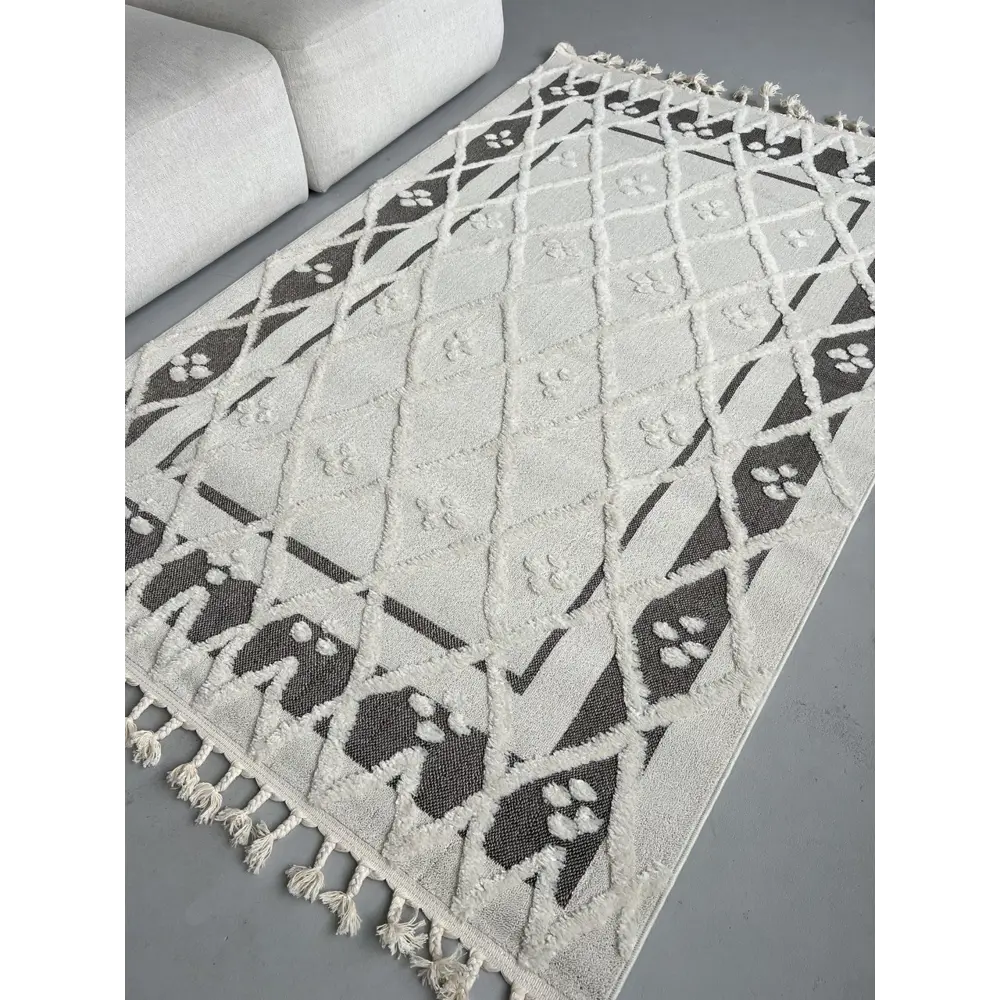 Фото Ковер Laxmi Quincey Stan 0031Brown/Cream 160x230 см полипропилен Фото Ковер Laxmi Quincey Stan 0031Brown/Cream 160x230 см полипропилен