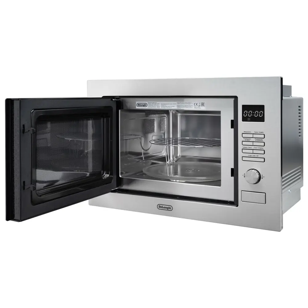 Фото 8 Встраиваемая микроволновая печь Delonghi DMO 25IM TORINO 25 л 59.5x38.8x40 см цвет нержавеющая сталь Фото 8 Встраиваемая микроволновая печь Delonghi DMO 25IM TORINO 25 л 59.5x38.8x40 см цвет нержавеющая сталь