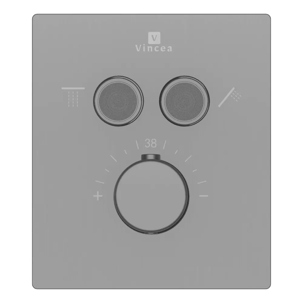 Фото 4 Душевая система Vincea Inspire VSFW-3I21MT3GM встраиваемый термостат двухрежимный цвет вороненая сталь Фото 4 Душевая система Vincea Inspire VSFW-3I21MT3GM встраиваемый термостат двухрежимный цвет вороненая сталь