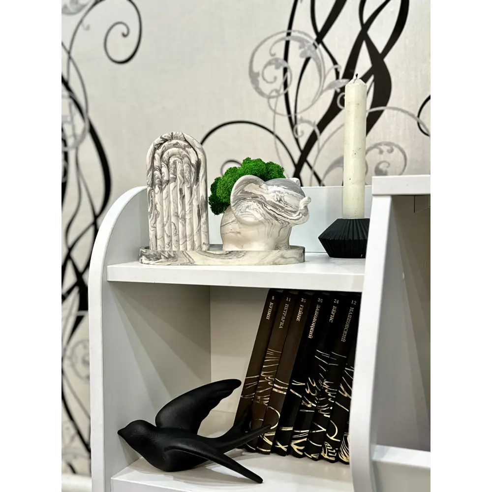 Фото 2 Кашпо гипсовое Floral Слон мраморный Фото 2 Кашпо гипсовое Floral Слон мраморный