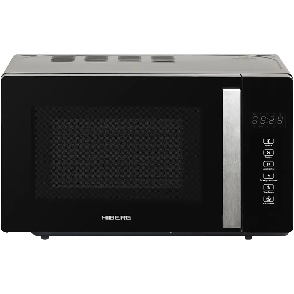 Фото 3 Отдельностоящая микроволновая печь Hiberg Микроволновая печь HIBERG VM-4088 B 20 л 45.4x33x26.2 см цвет черный