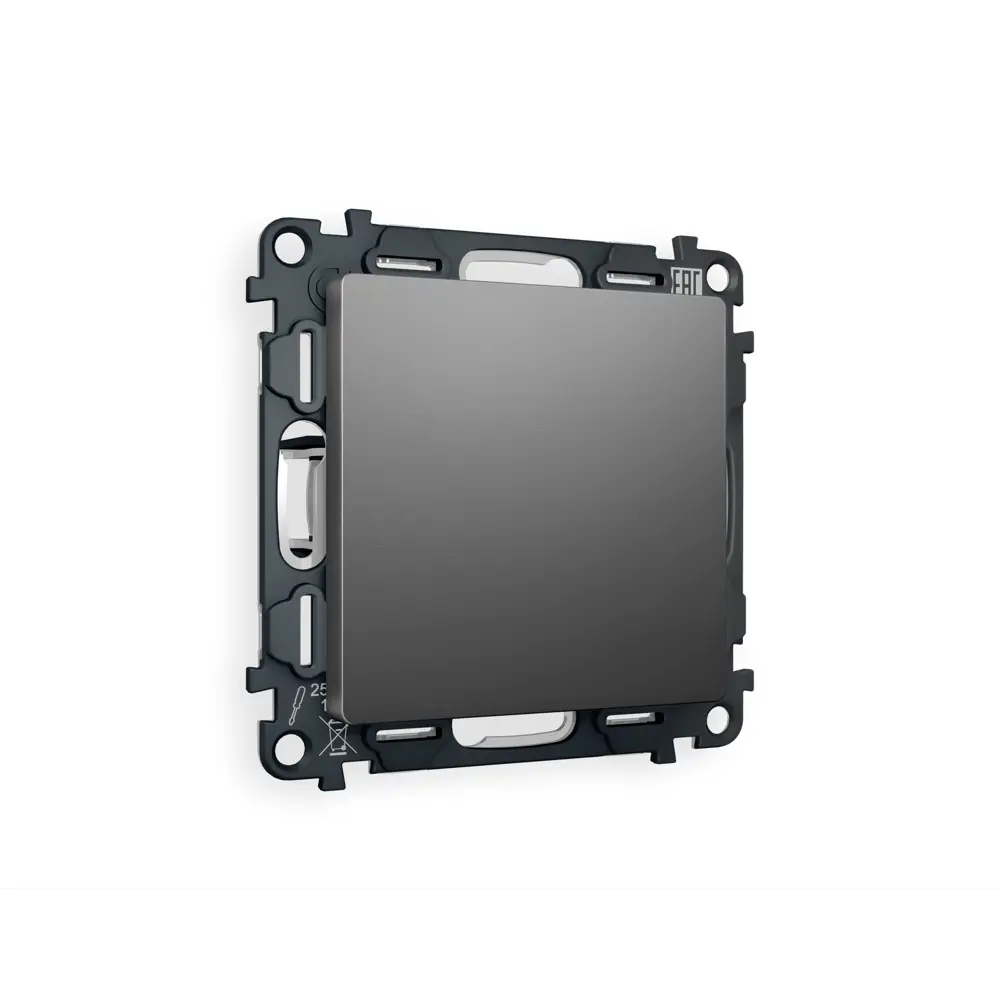 Фото Суппорт для розеток и выключателей Ambrella Volt Alfa MA666010 цвет антрацит серый Фото Суппорт для розеток и выключателей Ambrella Volt Alfa MA666010 цвет антрацит серый