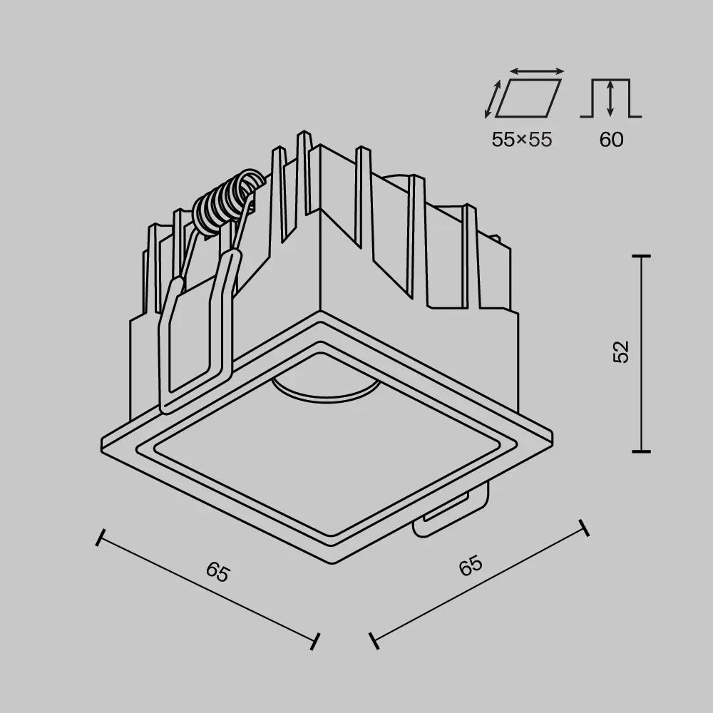 Фото 7 Светильник точечный встраиваемый светодиодный Maytoni Alfa led Dl043-01-10w4k-sq-w-1 под отверстие 55 мм 10 Вт нейтральный белый свет цвет белый Фото 7 Светильник точечный встраиваемый светодиодный Maytoni Alfa led Dl043-01-10w4k-sq-w-1 под отверстие 55 мм 10 Вт нейтральный белый свет цвет белый