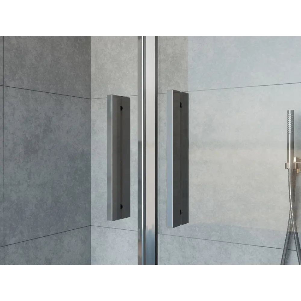 Фото 3 Душевой уголок Vincea Garda VSR-1G29019CH прямоугольный 190x90см хромированный профиль эффект стекла матовый